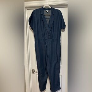 A NEW DAY  Dark Blue Denim Women's Jumpsuit XL